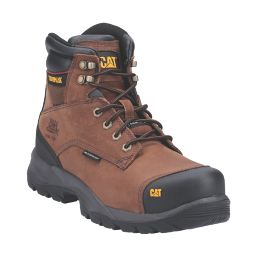 CAT Spiro   Safety Boots Dark Brown Size 13