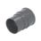 FloPlast  Round Downpipe Socket Anthracite Grey 68mm