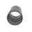 FloPlast  Round Downpipe Socket Anthracite Grey 68mm