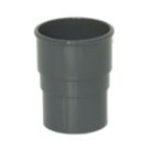 FloPlast  Round Downpipe Socket Anthracite Grey 68mm