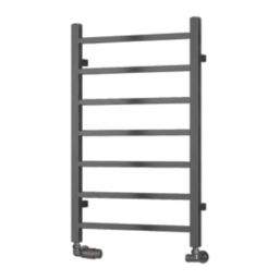 Reina 800mm x 500mm 779BTU Gunmetal Flat Designer Towel Radiator