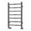 Reina 800mm x 500mm 779BTU Gunmetal Flat Designer Towel Radiator