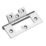 Smith & Locke Polished Chrome  Flush Hinges 100mm x 59.5mm 2 Pack