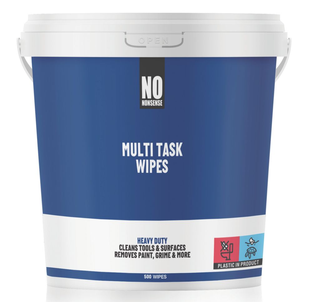 No Nonsense Multi-Surface Wipes White 500 Pack