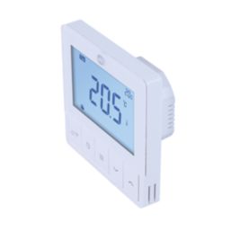 JG Underfloor JGSTATRF4W JG UFH 240V Wired RF Programmable Thermostat  White 240V