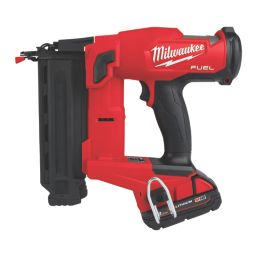 Milwaukee M18FN18GS-202X 1.2mm 18V 2 x 2.0Ah Li-Ion RedLithium Brushless First Fix Cordless Nail Gun