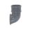 FloPlast MiniFlo Round Downpipe Shoe Anthracite Grey 50mm