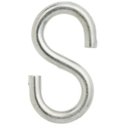 Diall S-Hooks Zinc-Plated 25 x 3mm 6 Pack