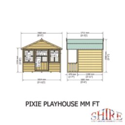 Shire Pixie 6' x 4' (Nominal) Shiplap T&G Timber Playhouse