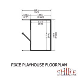 Shire Pixie 6' x 4' (Nominal) Shiplap T&G Timber Playhouse
