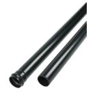 FloPlast  Push-Fit Single Socket Soil Pipe Black 110mm x 3m