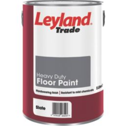 Leyland Trade 5Ltr Slate Satin Heavy Duty Floor Paint