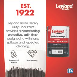 Leyland Trade 5Ltr Slate Satin Heavy Duty Floor Paint