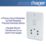 Hager WMSO100 1-Gang Dual Voltage Shaver Socket 115/230V ACV White with White Inserts