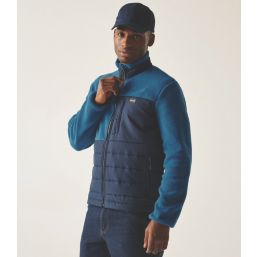 Regatta Frankie Borg Hybrid Fleece Navy / Snorkel Blue Large 48" Chest
