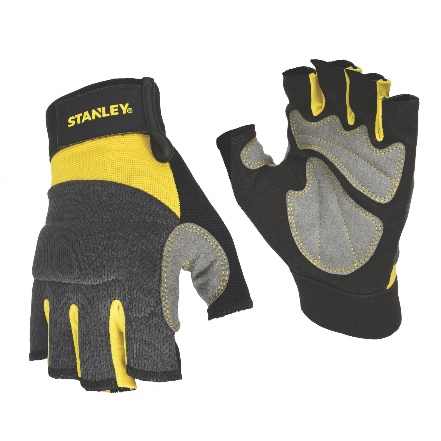 Stanley Fingerless Performance Gloves Grey Medium (495AY)