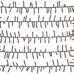 2000 LED Indoor & Outdoor Warm White Cluster Christmas Lights