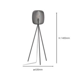 Eglo Romazzina Floor Lamp Black