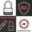 Master Lock PK15EURDLF  All-Weather   Elite Laminated Padlock  Silver & Black 67mm