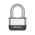 Master Lock PK15EURDLF  All-Weather   Elite Laminated Padlock  Silver & Black 67mm