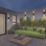 Calex Florence Outdoor LED Up & Down Wall Light Black & Gold 8.6W 400lm