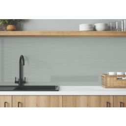 Wilsonart  Brushed Steel/Brushed Titanium Mid-Rise Splashback 3050mm x 600mm x 4mm