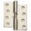 Smith & Locke Satin Nickel  Rising Butt Hinges RH 100mm x 103mm 2 Pack