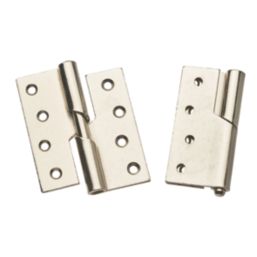 Smith & Locke Satin Nickel  Rising Butt Hinges RH 100mm x 103mm 2 Pack