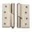 Smith & Locke Satin Nickel  Rising Butt Hinges RH 100mm x 103mm 2 Pack