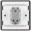 British General Evolve 20A 16AX 1-Gang 2-Way Light Switch  Black Chrome