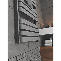 Terma Warp T One Electric Towel Rail 1110mm x 500mm Grey / Silver 2046BTU