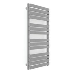 Terma 1110mm x 500mm 2046BTU Grey / Silver Flat Electric Towel Radiator