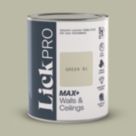 LickPro Max+ 1Ltr Green 01 Matt Emulsion  Paint