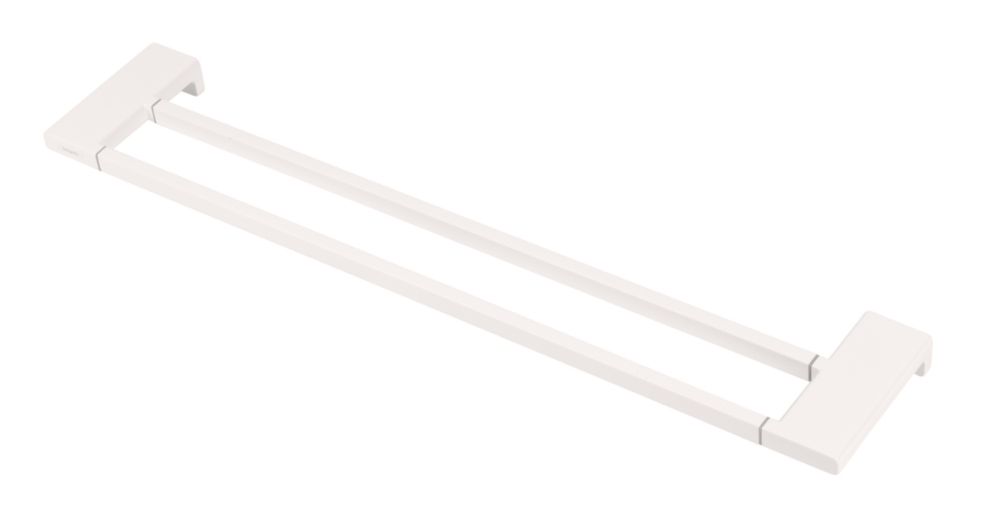 Hansgrohe AddStoris Double Bath Towel Rail Matt White 648mm x 124mm x 32mm