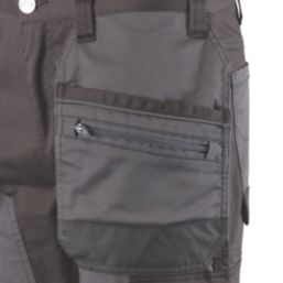 Site Bolden Stretch Holster Pocket Trousers Grey / Black 40" W 32" L