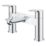 Grohe Start Edge Chrome 154mm Deck Mounted Lever 2 Tap Holes Bath Mixer Tap