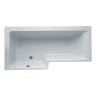 Ideal Standard Concept Space Shower Bath Left-Hand Acrylic No Tap Holes 1500mm