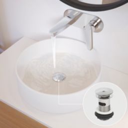 Flomasta Slotted Pop Up Basin Waste Chrome 66mm