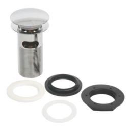 Flomasta Slotted Pop Up Basin Waste Chrome 66mm