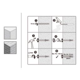 Easyfix  TX Short Expansion Frame Fixings 10mm x 200mm 12 Pack
