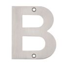 Eclipse Door Letter B Satin Stainless Steel 102mm