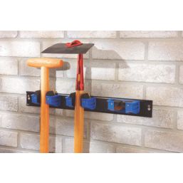 Smith & Locke 3-Tool Hanger Rail Black / Blue 55 x 500mm