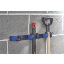 Smith & Locke 3-Tool Hanger Rail Black / Blue 55 x 500mm