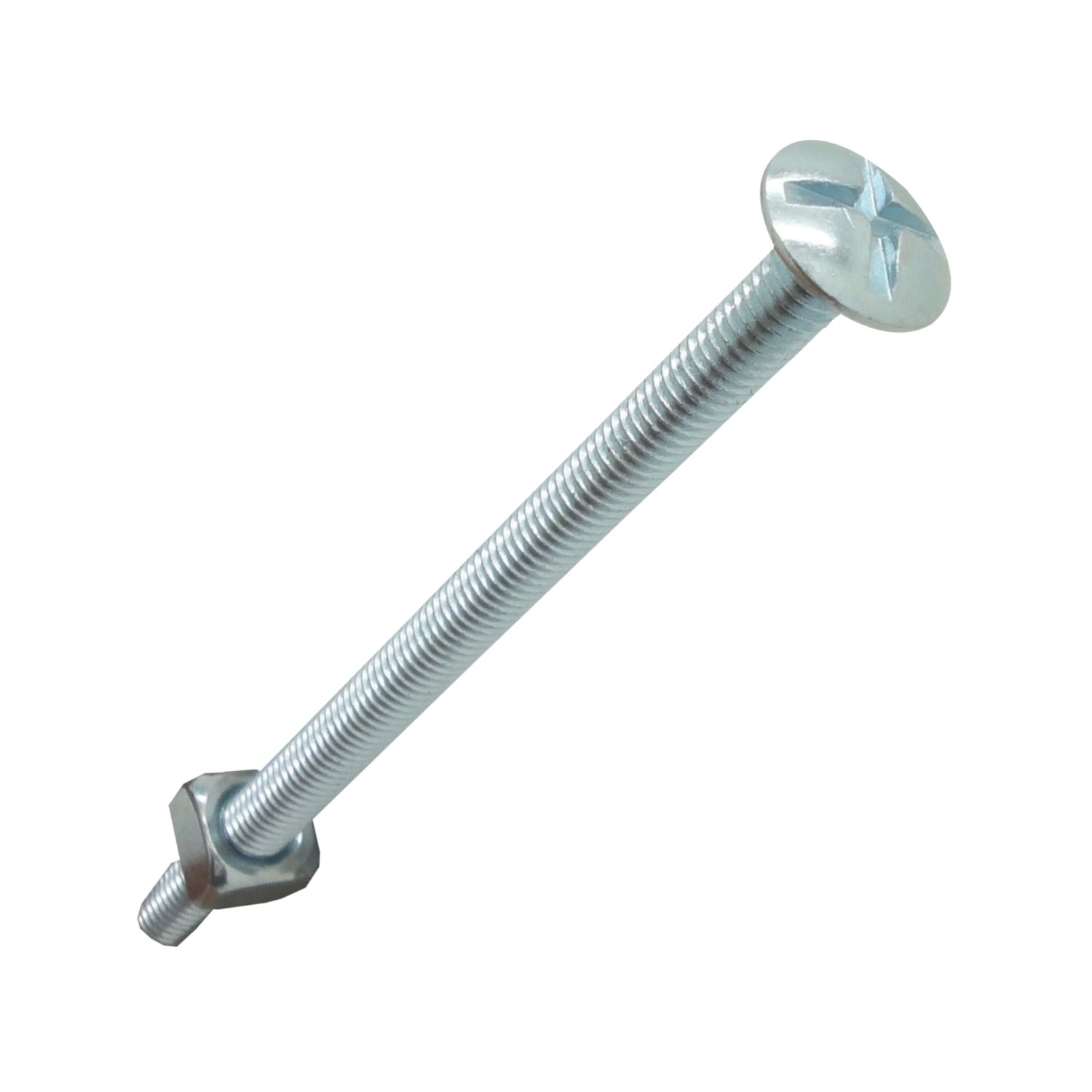Easyfix Bright Zinc-Plated Roofing Bolts M6 x 100mm 10 Pack (4964J)