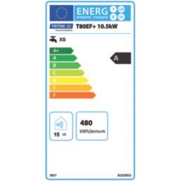 Triton T80 Easi-Fit + White/Chrome 10.5kW  Electric Shower