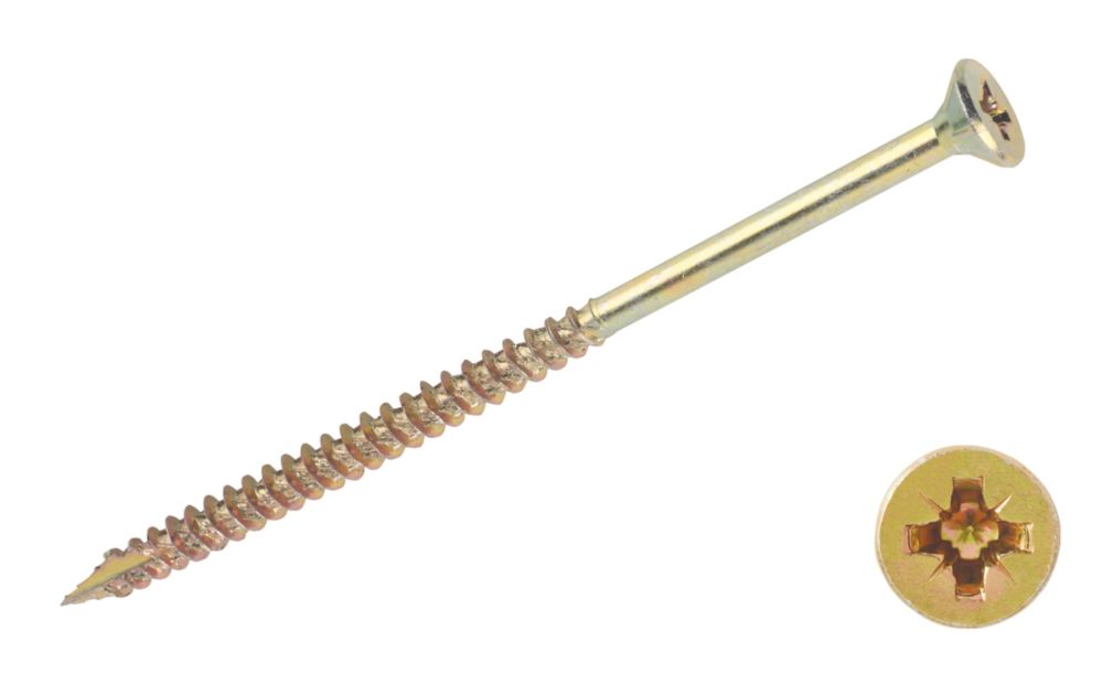 TurboGold PZ DoubleCountersunk Multipurpose Screws 5mm x 100mm 100