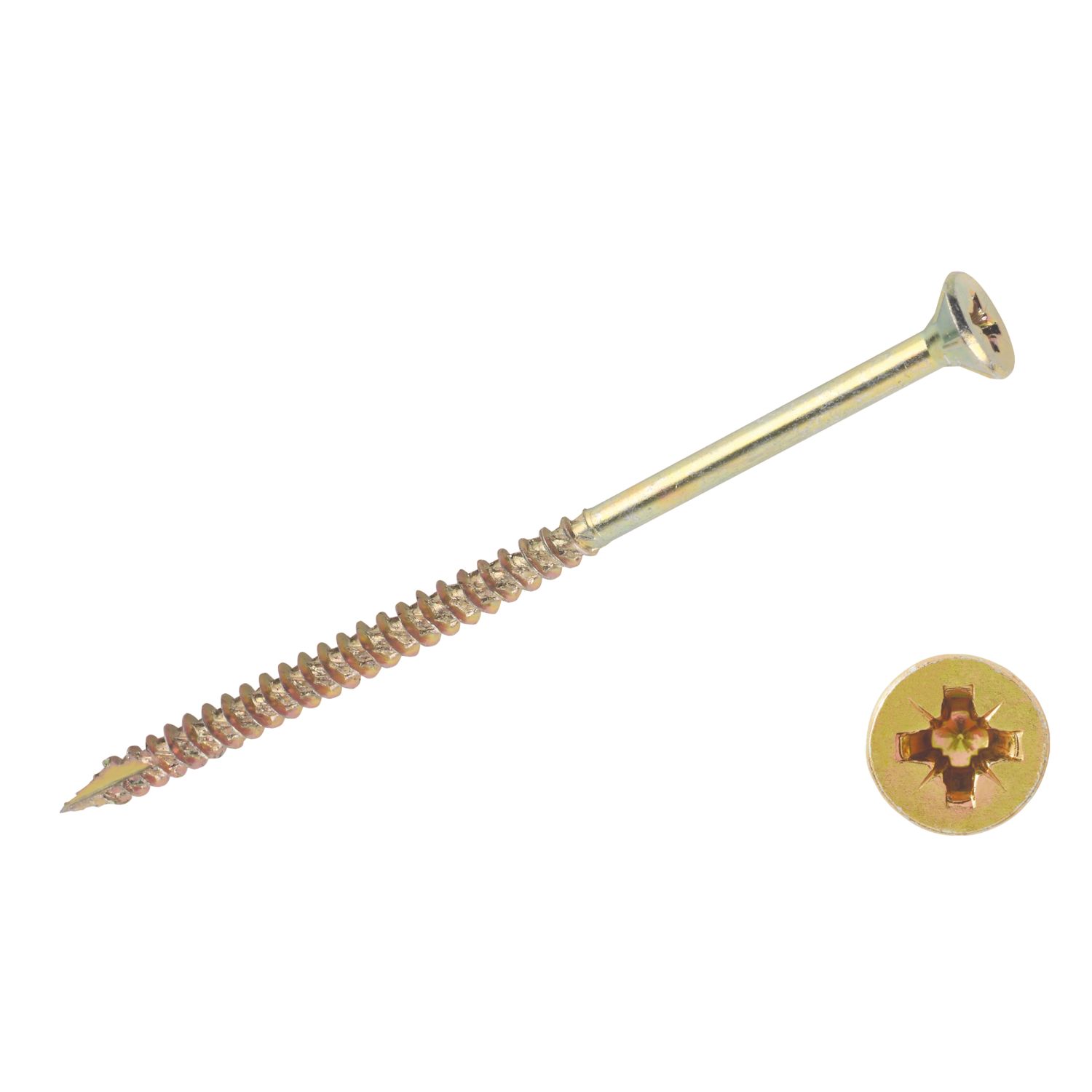 TurboGold PZ Double-Countersunk Multipurpose Screws 5mm x 100mm 100 Pack (49654)