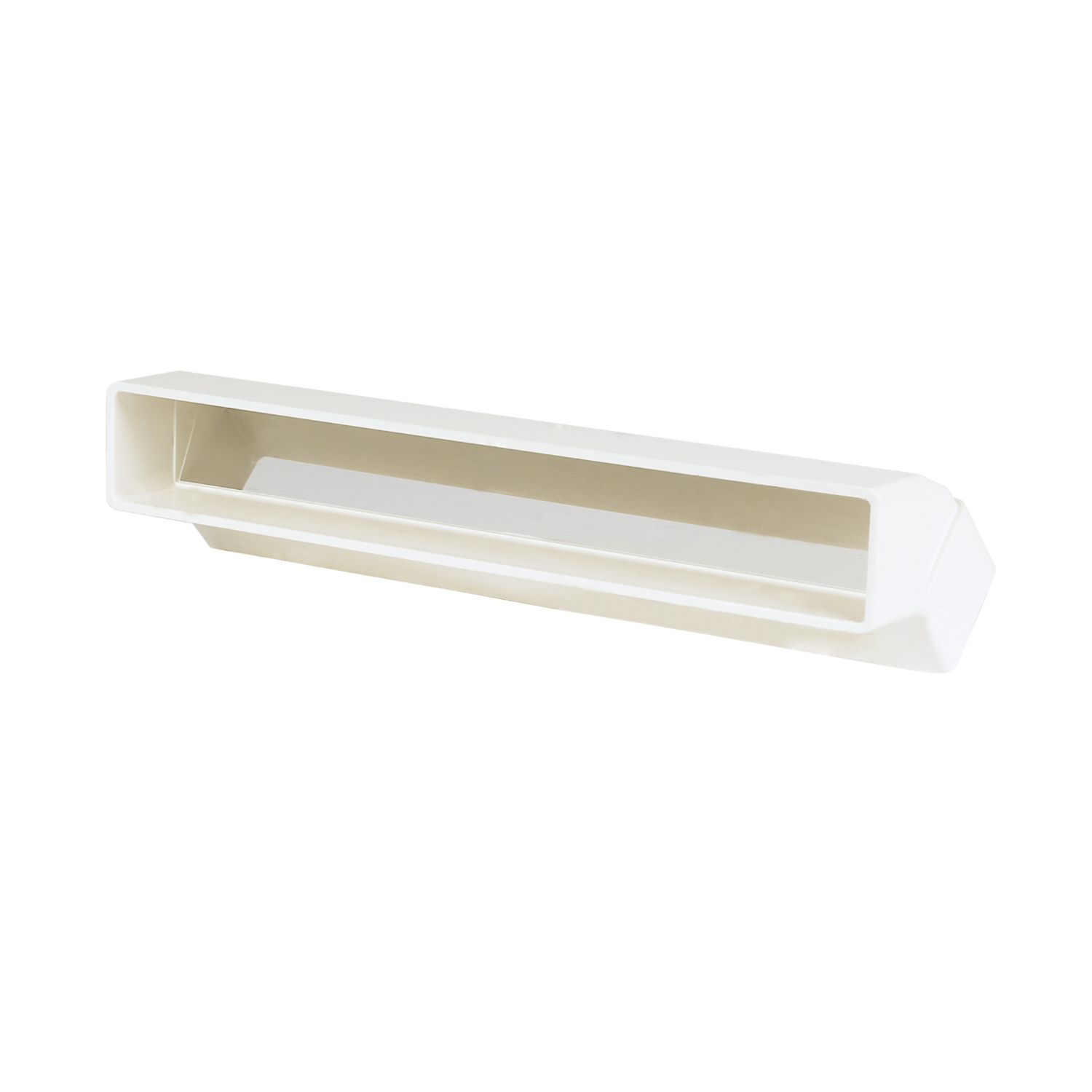 Manrose Rectangular Flat Channel Vertical 45° Bend White 225mm (49674)