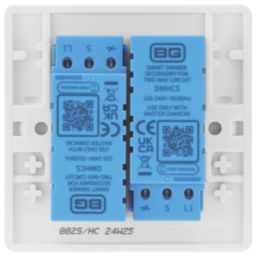 British General BG Smart 2-Gang 2-Way LED Smart Dimmer Switch - Secondary White