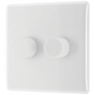 British General BG Smart 2-Gang 2-Way LED Smart Dimmer Switch - Secondary White